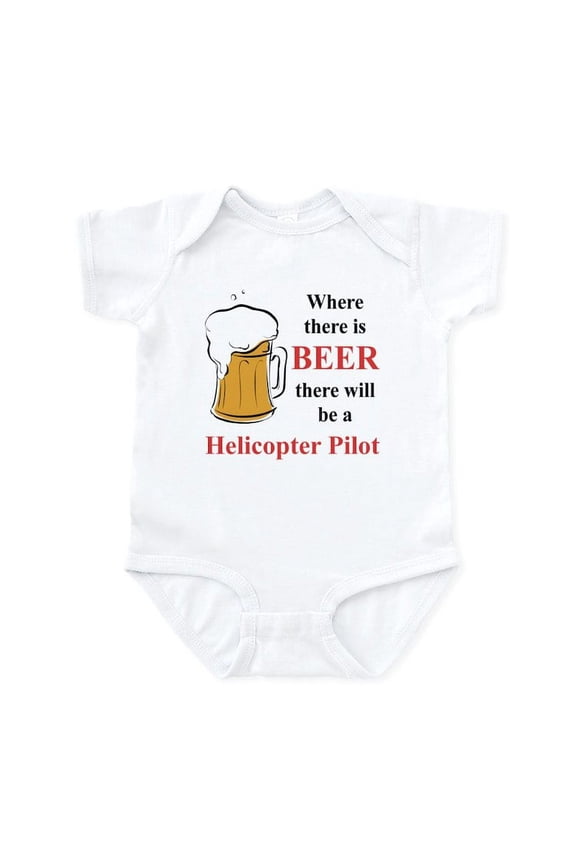 - Helicopter Pilot Infant Bodysuit - Baby Light Bodysuit, Size Newborn - 24 Months