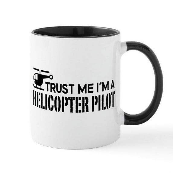 CafePress - Helicopter Pilot Mug - 11 oz Ceramic Mug - Novelty Coffee Tea Cup