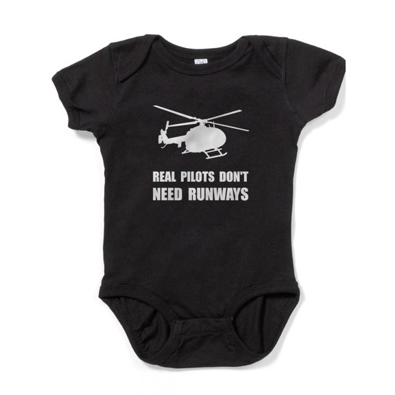 CafePress - Helicopter Pilot Runways - Cute Infant Bodysuit Baby Romper