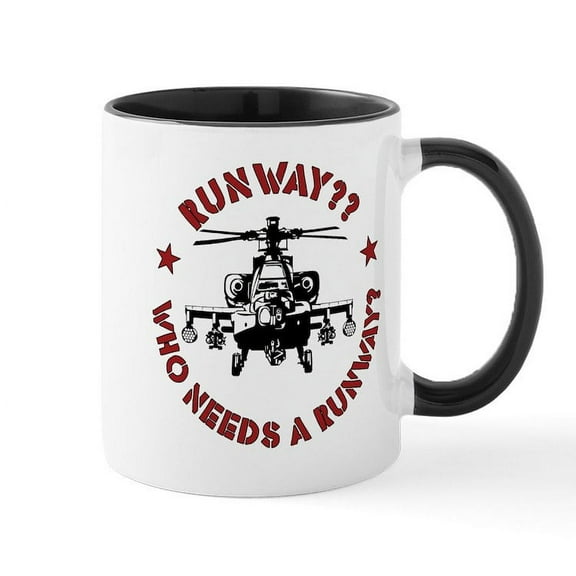 CafePress - Helicopter Pilots Get It Up F Mug - 11 oz Ceramic Mug - Novelty Coffee Tea Cup