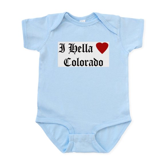 CafePress - Hella Love Colorado Infant Creeper - Baby Light Bodysuit, Size Newborn - 24 Months