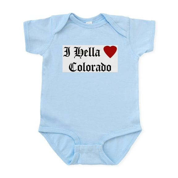 CafePress - Hella Love Colorado Infant Creeper - Baby Light Bodysuit, Size Newborn - 24 Months