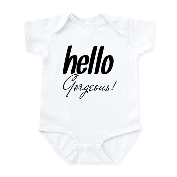 CafePress - Hello Gorgeous Infant Bodysuit - Baby Light Bodysuit, Size Newborn - 24 Months