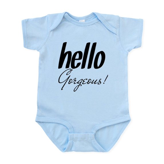 CafePress - Hello Gorgeous Infant Bodysuit - Baby Light Bodysuit, Size Newborn - 24 Months