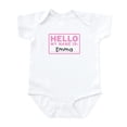thumbnail image 1 of CafePress - Hello My Name Is: Emma Infant Bodysuit - Baby Light Bodysuit, Size Newborn - 24 Months, 1 of 4