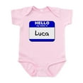 thumbnail image 1 of CafePress - Hello My Name Is Luca Infant Bodysuit - Baby Light Bodysuit, Size Newborn - 24 Months, 1 of 4