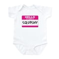 thumbnail image 1 of CafePress - Hello My Name Is Squishy Infant Creeper - Baby Light Bodysuit, Size Newborn - 24 Months, 1 of 4