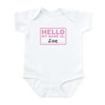 thumbnail image 1 of CafePress - Hello My Name Is: Zoe Infant Bodysuit - Baby Light Bodysuit, Size Newborn - 24 Months, 1 of 4