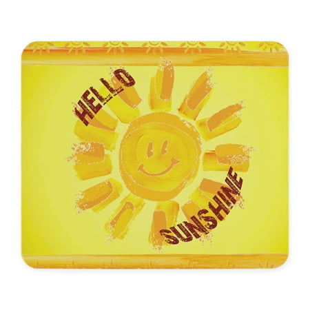 CafePress - Hello Sunshine Mousepad - Non-slip Rubber Mousepad, Gaming Mouse Pad
