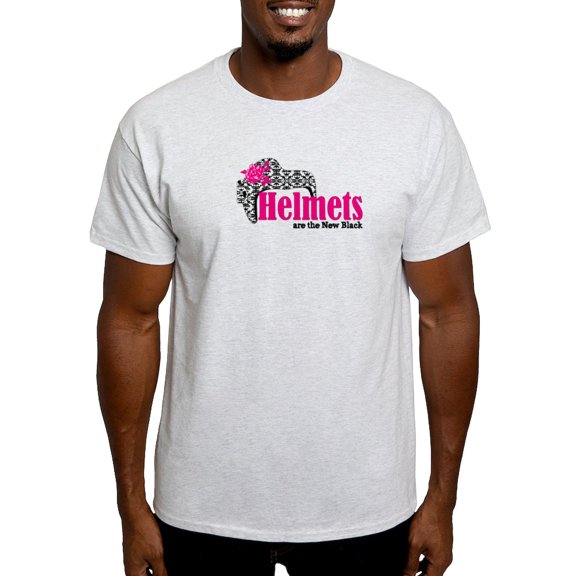 CafePress - Helmets New Bk Light T Shirt - Men's Classic Graphic T-Shirt