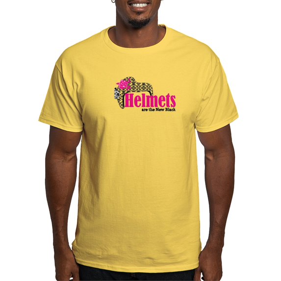 CafePress - Helmets New Bk Light T Shirt - Men's Classic Graphic T-Shirt