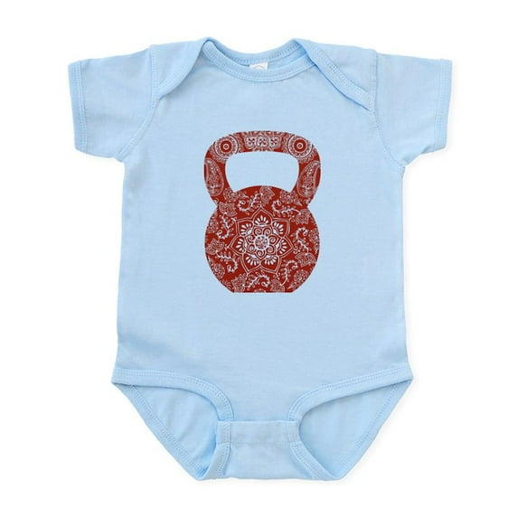 CafePress - Henna Kettlebell Infant Bodysuit - Baby Light Bodysuit, Size Newborn - 24 Months