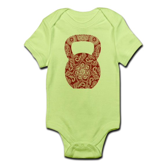 CafePress - Henna Kettlebell Infant Bodysuit - Baby Light Bodysuit