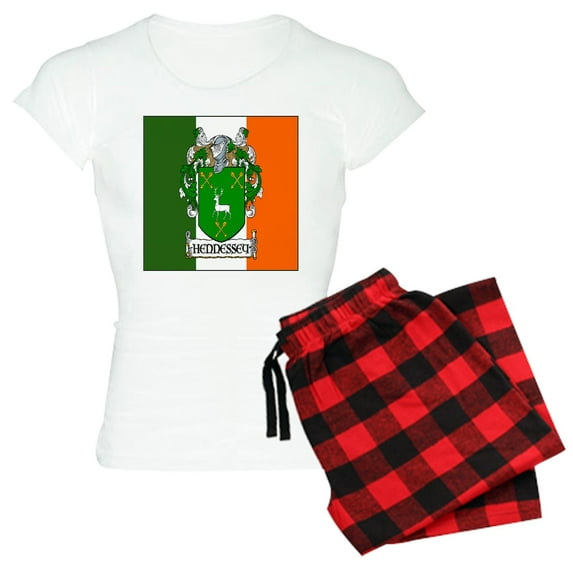 CafePress - Hennessey Flag Arms Women's Light Pajamas - Women's Short Sleeve Print T-Shirt and Pants Light Cotton Pajama Set