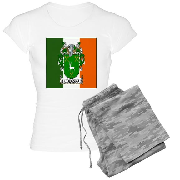 CafePress - Hennessey Flag Arms Women's Light Pajamas - Women's Short Sleeve Print T-Shirt and Pants Light Cotton Pajama Set