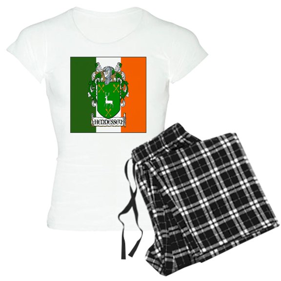 CafePress - Hennessey Flag Arms Women's Light Pajamas - Women's Short Sleeve Print T-Shirt and Pants Light Cotton Pajama Set