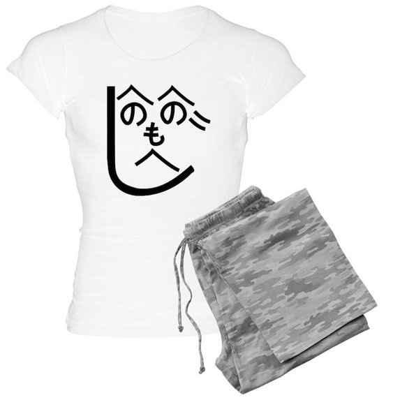 CafePress - Henohenomoheji Pajamas - Women's Light Pajamas