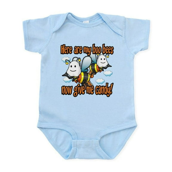 CafePress - Here Are My Boo Bees Infant Bodysuit - Baby Light Bodysuit, Size Newborn - 24 Months