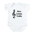thumbnail image 1 of CafePress - Here Comes Treble Body Suit - Baby Light Bodysuit, Size Newborn - 24 Months, 1 of 4