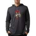 thumbnail image 1 of CafePress - Here's My Heart Cute Raccoon B Long Sleeve T Shirt - Mens Hooded Shirt, 1 of 3