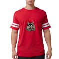 thumbnail image 1 of CafePress - Here's My Heart Cute Raccoon Blowing Kisse T Shirt - Mens Football Shirt, 1 of 4