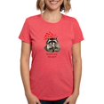 thumbnail image 1 of CafePress - Here's My Heart Cute Raccoon Blowing Kisse T Shirt - Womens Tri-blend T-Shirt, 1 of 4