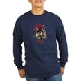 thumbnail image 1 of CafePress - Here's My Heart Cute Raccoon Blowing Kisses Quote - Long Sleeve Dark T-Shirt, 1 of 4