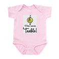 thumbnail image 1 of CafePress - Herecmstreble Body Suit - Baby Light Bodysuit, Size Newborn - 24 Months, 1 of 4