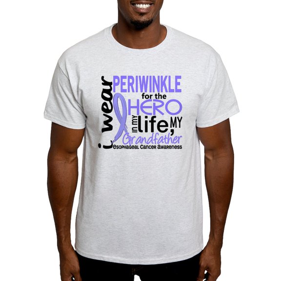 CafePress - Hero In Life 2 Esophageal Cancer Light T Shirt - Men's Classic Graphic T-Shirt