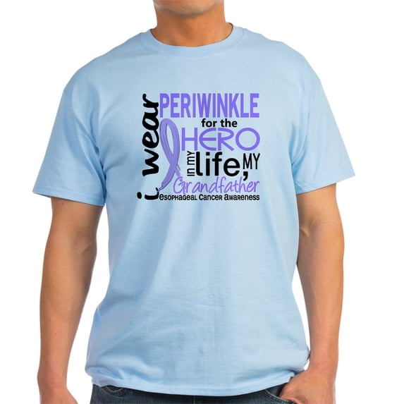 CafePress - Hero In Life 2 Esophageal Cancer Light T Shirt - Men's Classic Graphic T-Shirt