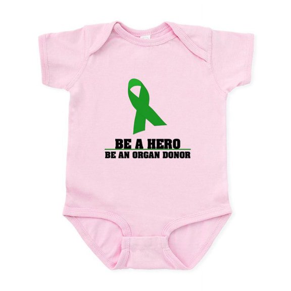 CafePress - Hero Line Infant Bodysuit - Baby Light Bodysuit, Size Newborn - 24 Months