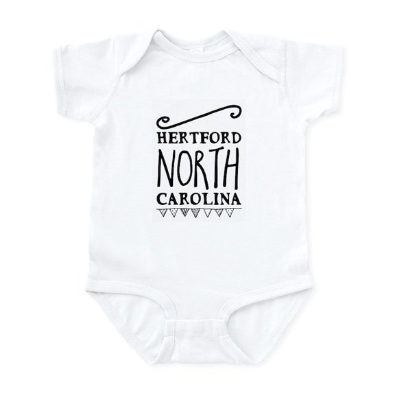 CafePress - Hertford North Carolina Body Suit - Baby Light Bodysuit, Size Newborn - 24 Months