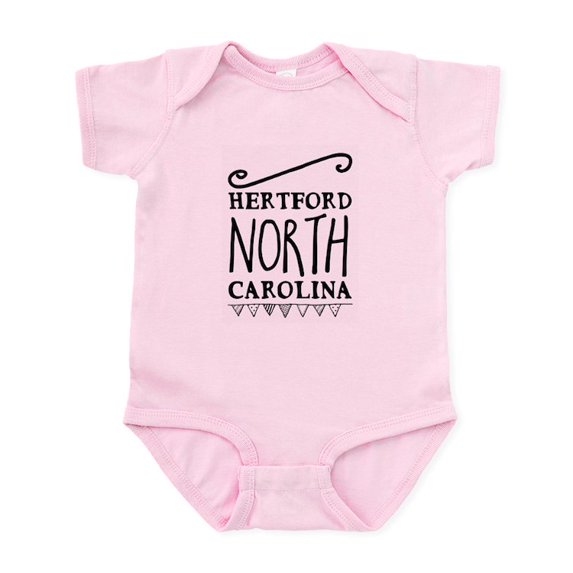 CafePress - Hertford North Carolina Body Suit - Baby Light Bodysuit, Size Newborn - 24 Months