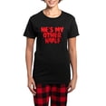 thumbnail image 1 of CafePress - Hes My Other Half Women's Dark Pajamas - Women's Short Sleeve Print T-Shirt and Pants Dark Cotton Pajama Set, 1 of 7