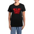 thumbnail image 1 of CafePress - Hes My Other Half Women's Dark Pajamas - Women's Short Sleeve Print T-Shirt and Pants Dark Cotton Pajama Set, 1 of 7