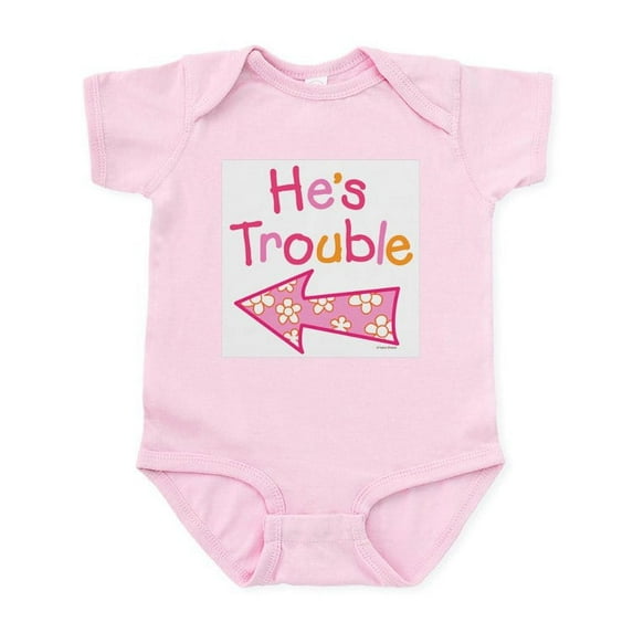 CafePress - Hestrouble Body Suit - Baby Light Bodysuit, Size Newborn - 24 Months