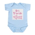 thumbnail image 1 of CafePress - Hestroublezebralft Body Suit - Baby Light Bodysuit, Size Newborn - 24 Months, 1 of 4