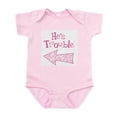 thumbnail image 1 of CafePress - Hestroublezebralft Body Suit - Baby Light Bodysuit, Size Newborn - 24 Months, 1 of 4