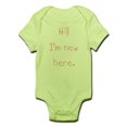 thumbnail image 1 of CafePress - Hi! I'm New Here. Baby Bodysuit - Baby Light Bodysuit, 1 of 1