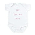 thumbnail image 1 of CafePress - Hi! I'm New Here. - Baby Light Bodysuit, Size Newborn - 24 Months, 1 of 4