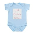 thumbnail image 1 of CafePress - Hi! I'm New Here. - Baby Light Bodysuit, Size Newborn - 24 Months, 1 of 4