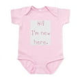 thumbnail image 1 of CafePress - Hi! I'm New Here. - Baby Light Bodysuit, Size Newborn - 24 Months, 1 of 4