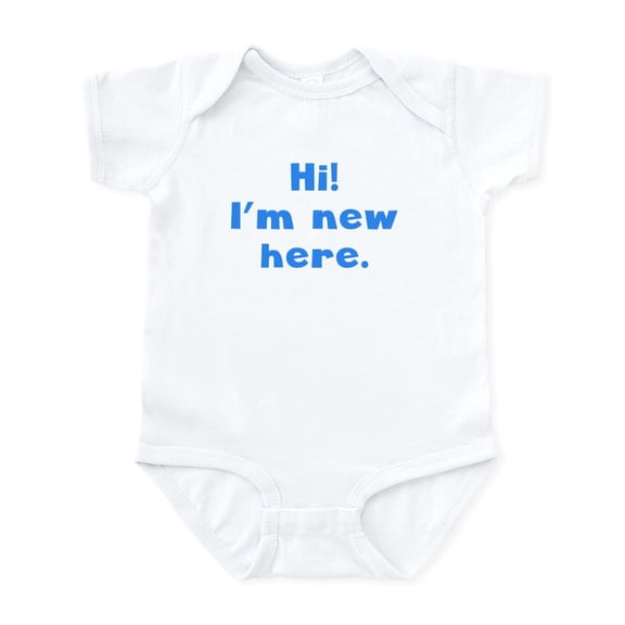 CafePress - Hi Im New Here Body Suit - Baby Light Bodysuit, Size Newborn - 24 Months