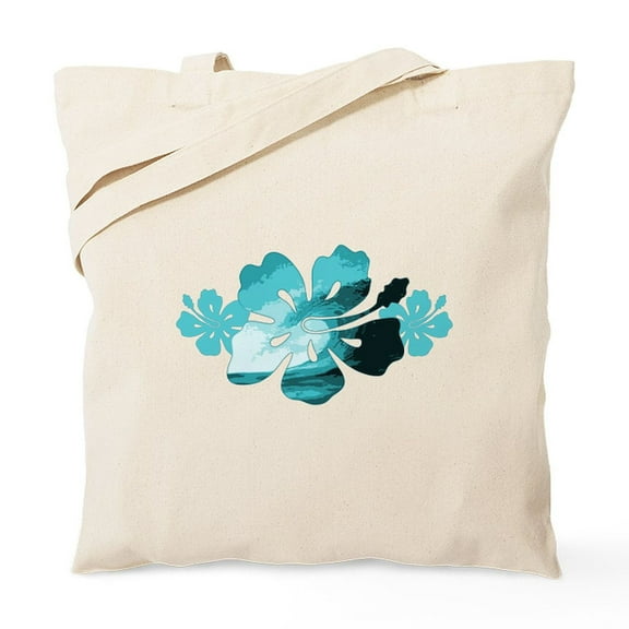 CafePress - Hibiscus Bag Tote Bag - Unisex Canvas Tote Bag, Beige, 1-Piece