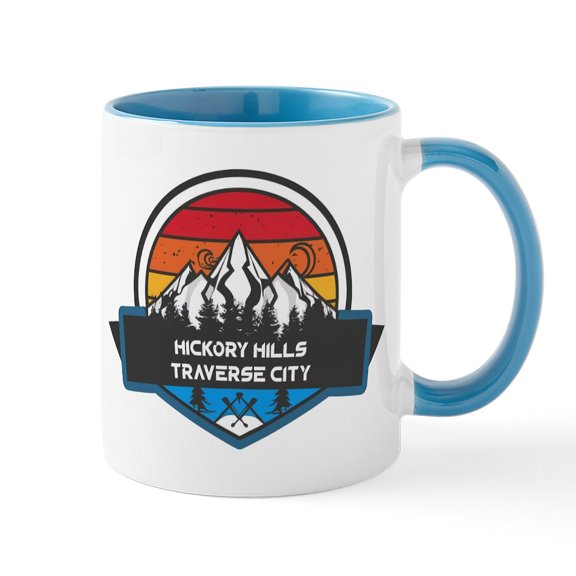 CafePress - Hickory Hills Ski Area Traverse City Michigan Mugs - 11 oz Ceramic Mug - Novelty Coffee Tea Cup