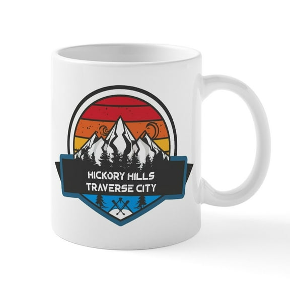 CafePress - Hickory Hills Ski Area Traverse City Michigan Mugs - 11 oz Ceramic Mug - Novelty Coffee Tea Cup