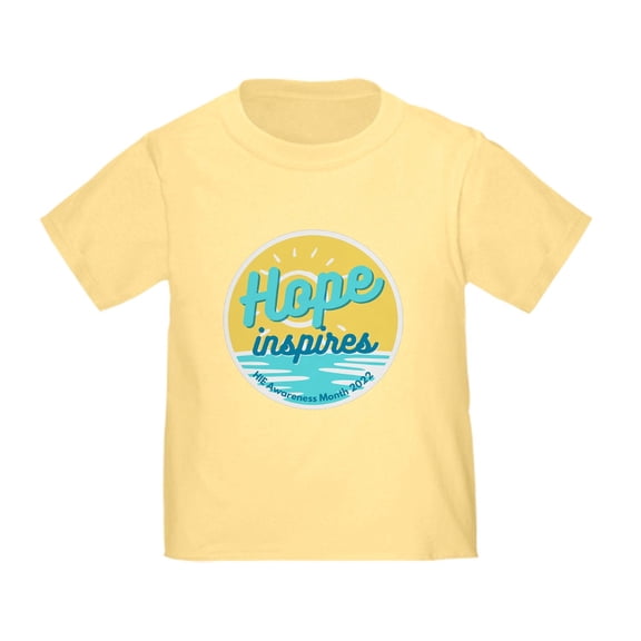 CafePress - Hie Awareness Month 2022 Hope Inspires T Shirt - Cute Toddler T-Shirt, 100% Cotton
