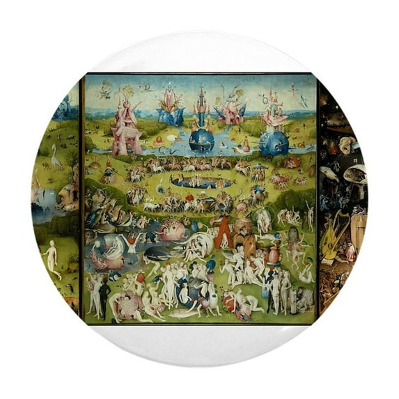 CafePress - Hieronymus Bosch Garden Of Earthly Delight Magnets - 2.25" Round Magnet, Refrigerator Magnet, Button Magnet Style