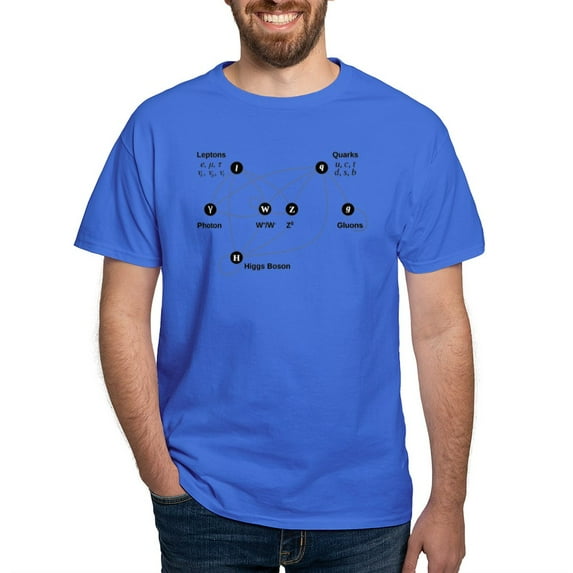 CafePress - Higgs Boson Diagram Dark T Shirt - Men's Classic Graphic Cotton T-Shirt