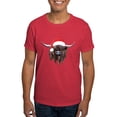 thumbnail image 1 of CafePress - Highland Cow Santa Hat Xmas T Shirt - Men's Classic Graphic Cotton T-Shirt, 1 of 4